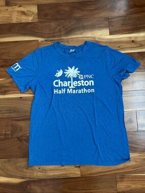 Charleston Half Marathon Men's Blue T-Shirt